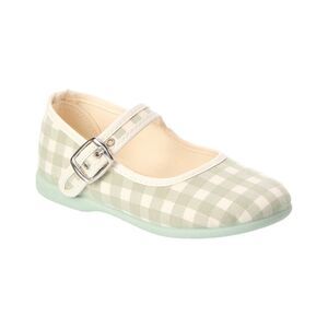 Childrenchic Canvas Mary Jane, Green